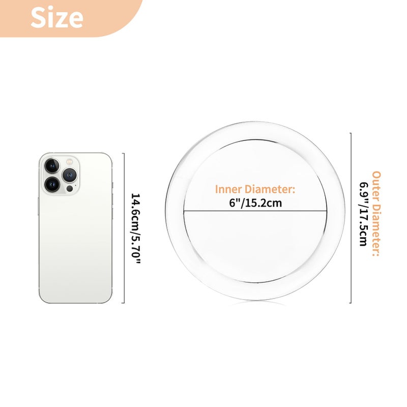 NUPTIO Glass Plate for Pillar Candles: 1pc 7" Clear 3 Wick Candle Tray - Round Village Candle Dish for Snack Jewelry Bathroom Dining Room Table Centerpieces Decor - Image 2
